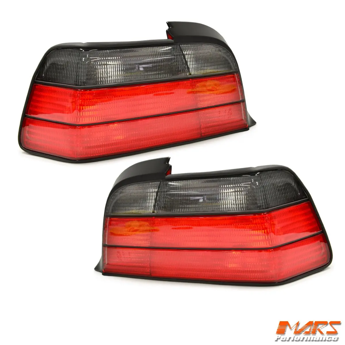 Smoked Red M3 Style Tail Lights For Bmw 3-Series E36 2 Doors Coupe & Convertible 1991-1999 1