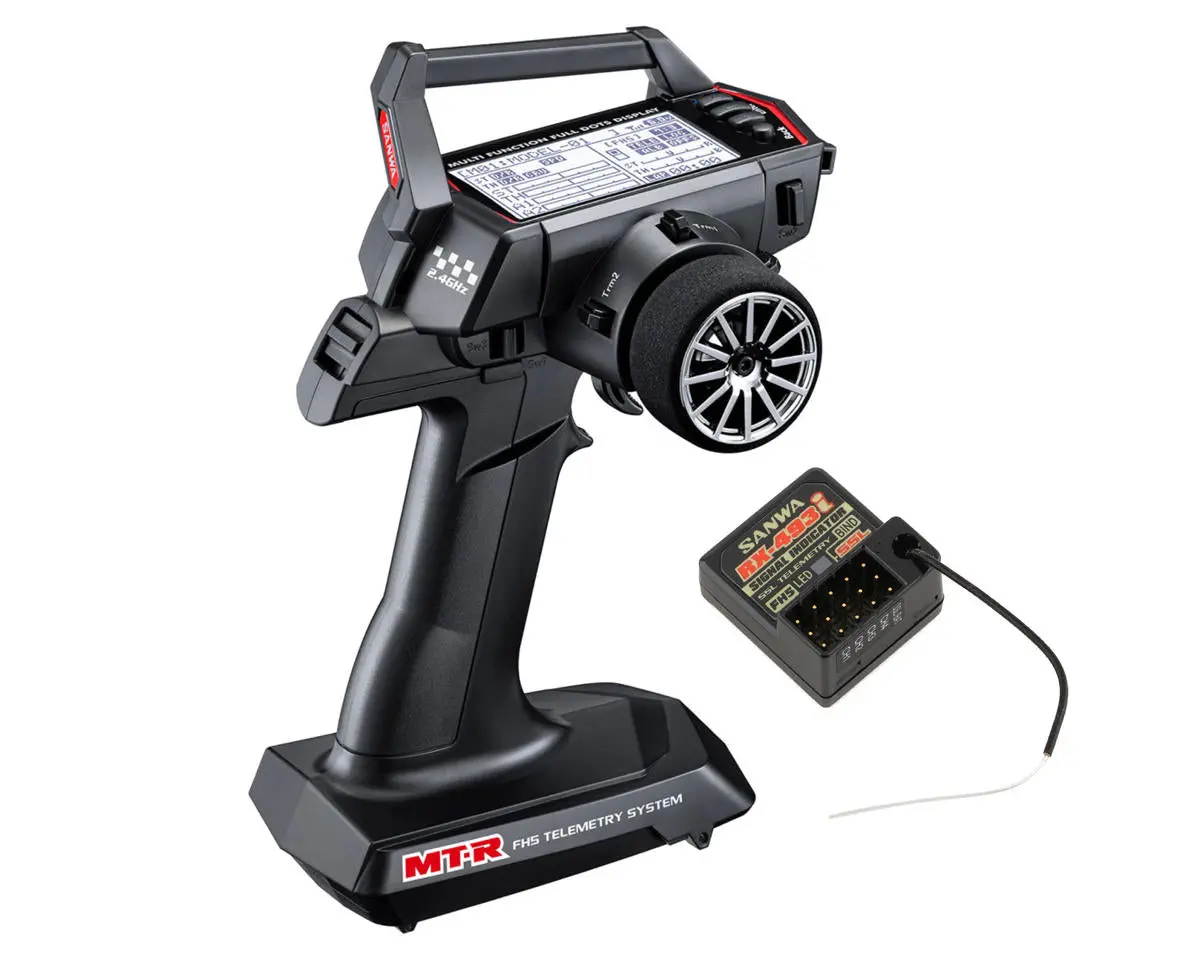 Sanwa Mt-R Fh5 4-Channel 2.4Ghz Radio System W/Rx-493I Receiver 1