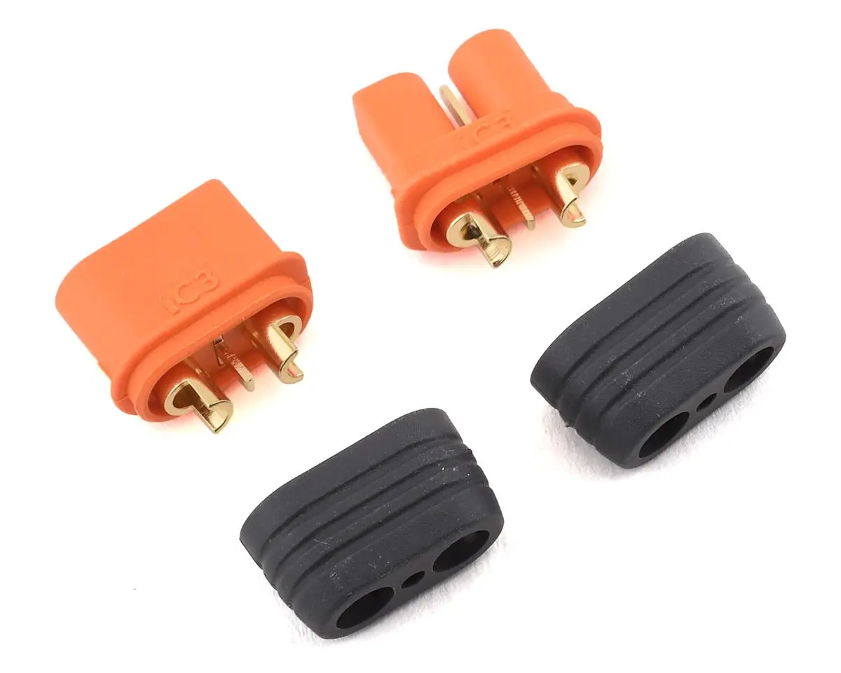 Spektrum Rc Ic3 Device & Battery Connector Set (1 Male & 1 Female)  Spmxca301 1