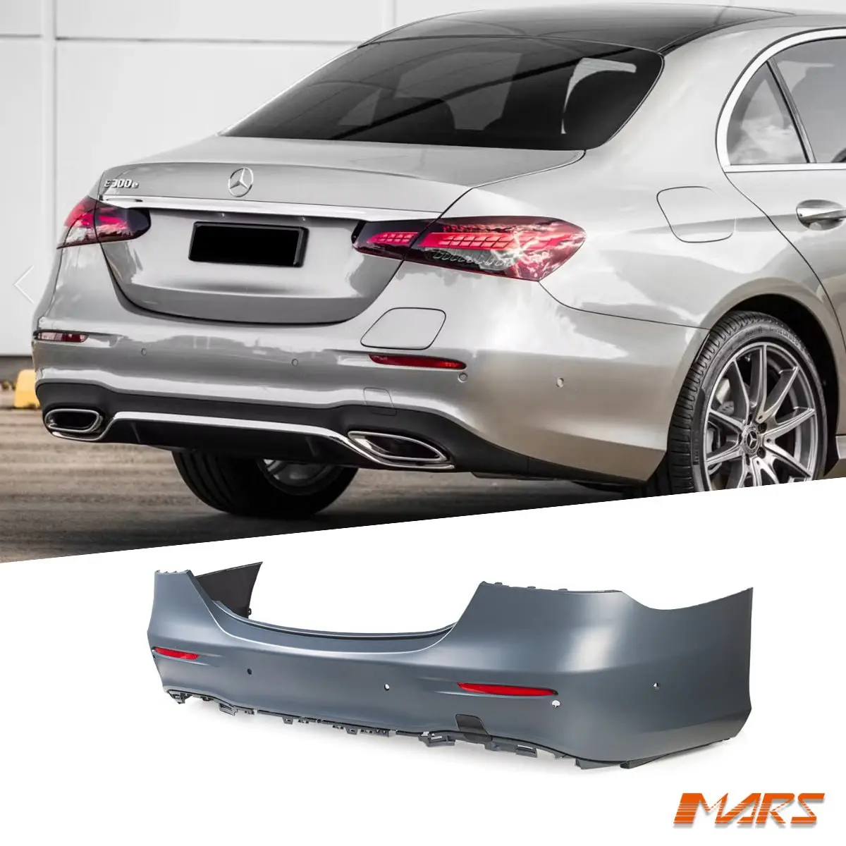 Sport Pack Rear Bumper Bar Cover For Mercedes-Benz E-Class 2020-2023 Sedan & E53 E63 Amg 1
