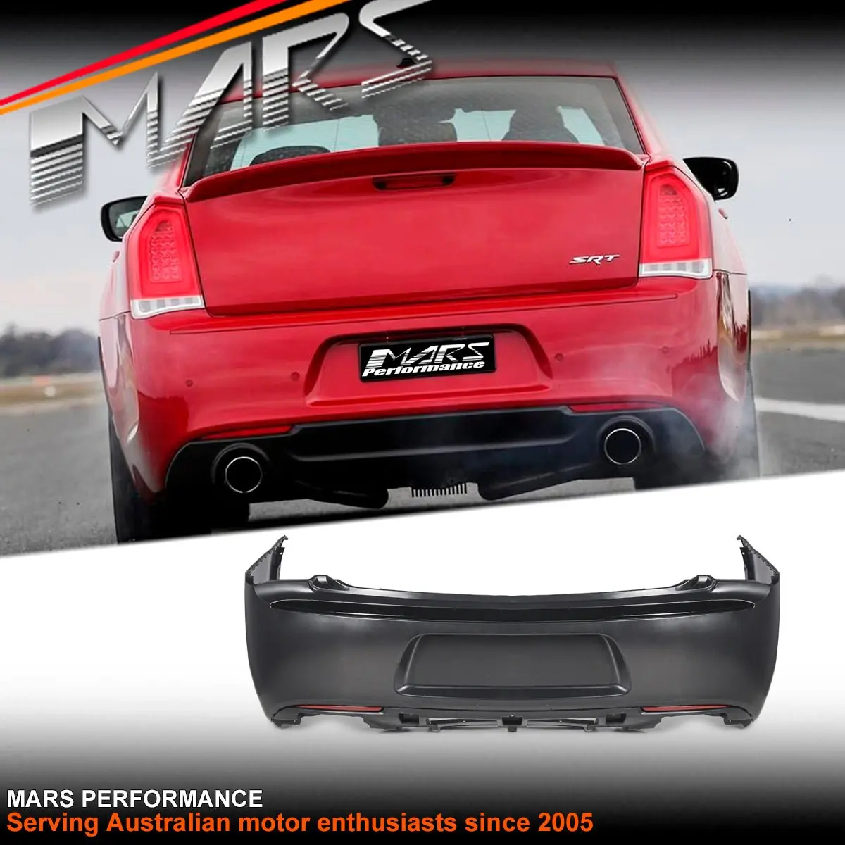 Srt Style Rear Bumper Bar Cover Bodykit For Chrysler 300 Lx 2015-2021 1