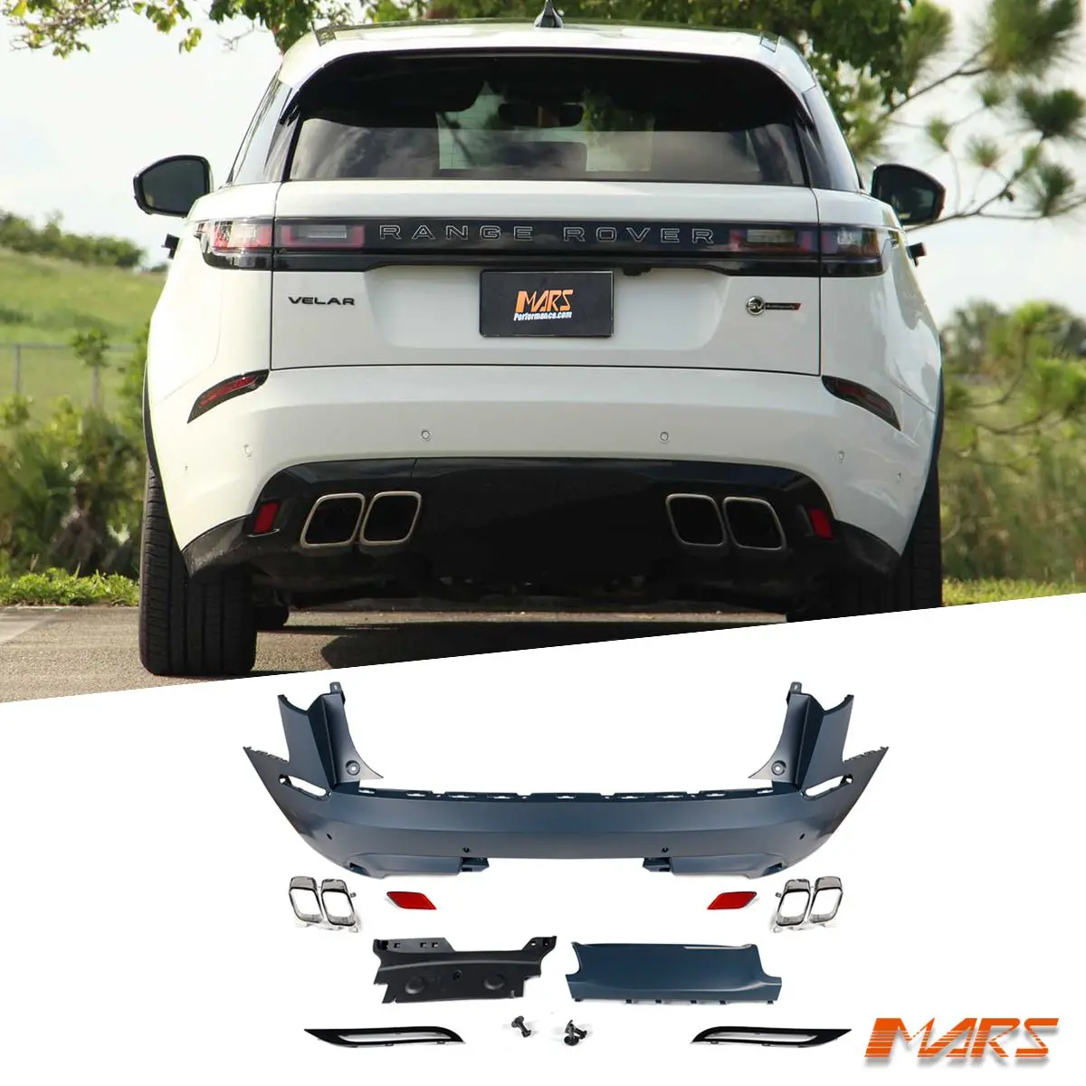 Sv Autobiography Style Rear Bumper Bar Bodykit For Land Rover Range Rover Velar L560 2017-2025 1