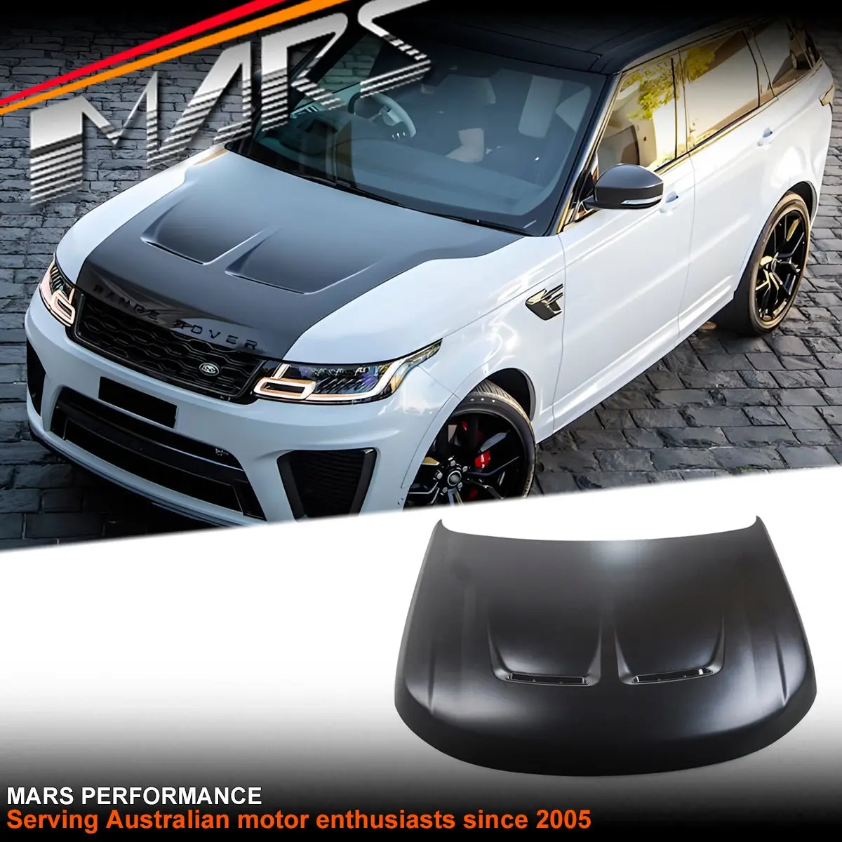 Svr Style Aluminium Bonnet Hood With Vent Bodykit For Land Rover Range Rover Sport L494 2018-2021 1
