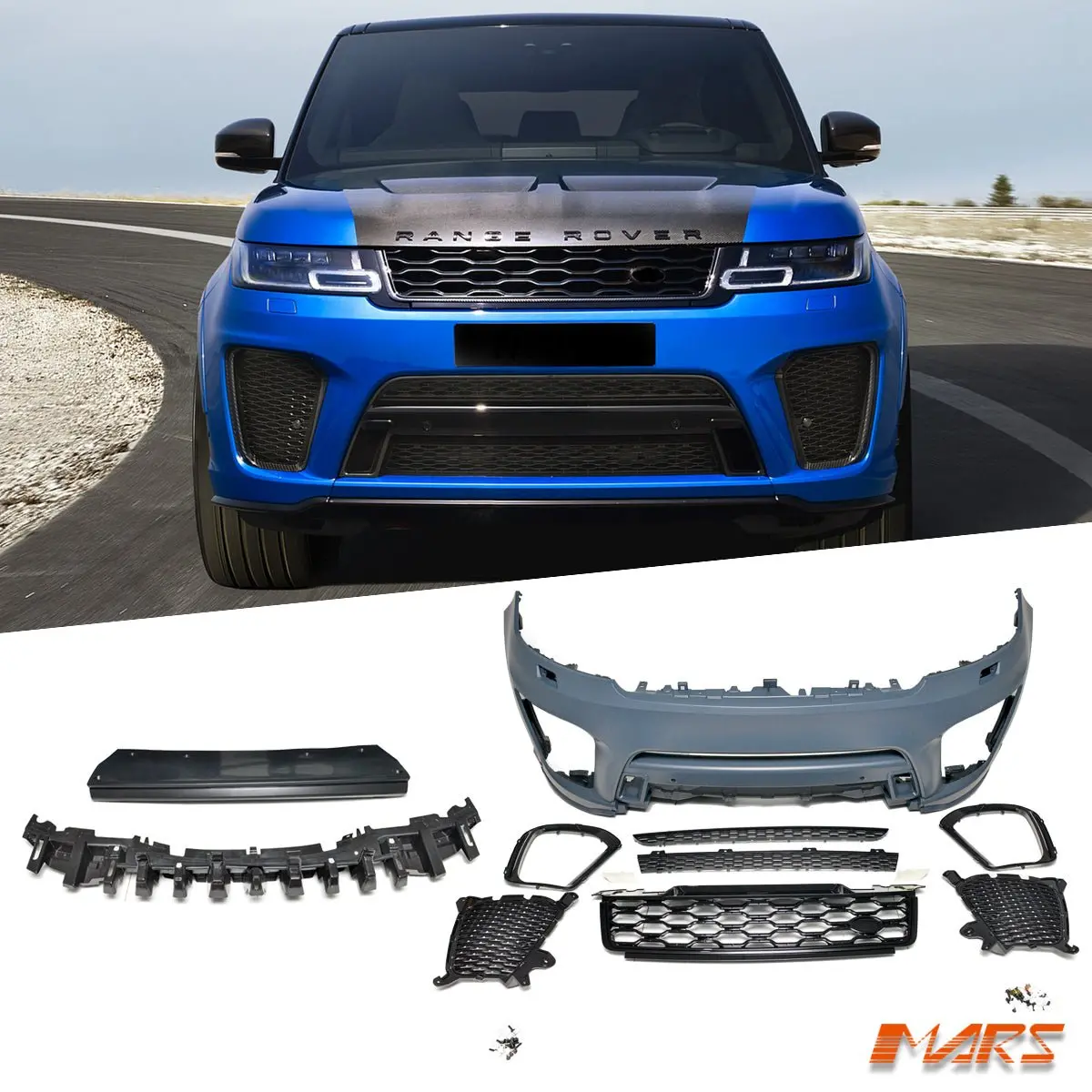 Svr Style Front Bumper Bar & Grill Bodykit For Land Rover Range Rover Sport L494 2018-2021 1