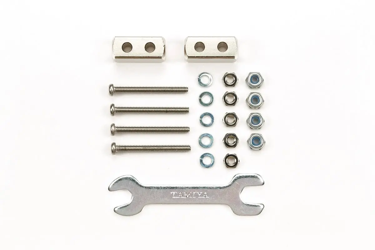 Tamiya 95487 Jr Short Mass Damper Block 6X6x14mm (Silver) Ltd 1