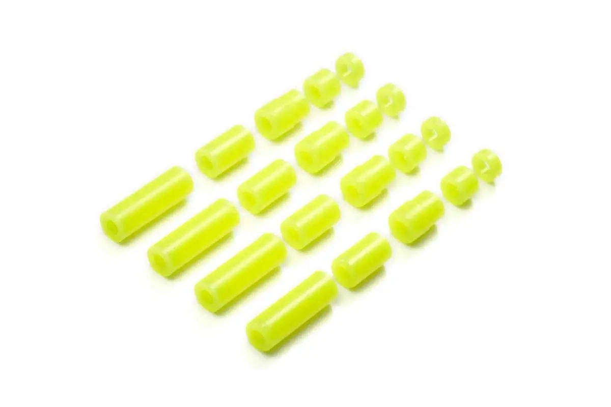Tamiya 95496 Jr Lw Plastic Spacer Set Fl. Yellow (12/6.7/6/3/1.5Mm) 1