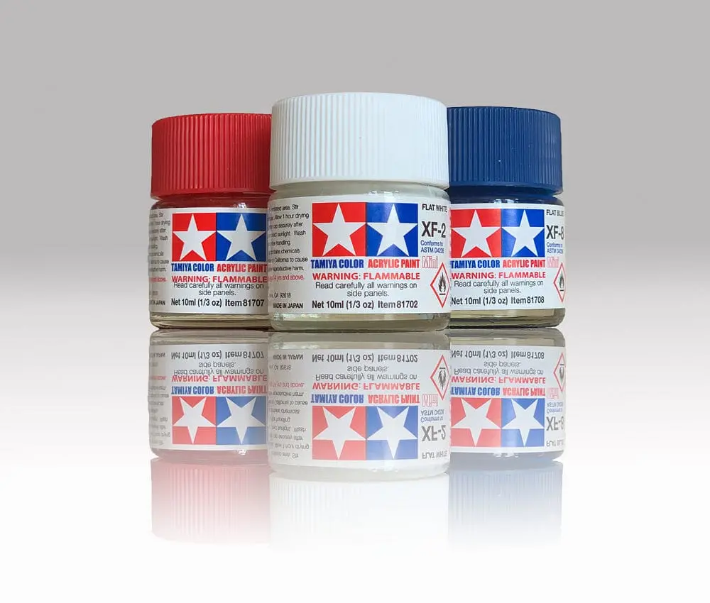 Tamiya Mini Acrylic Flat Paint Xf1 To Xf 90 - 10Ml 1