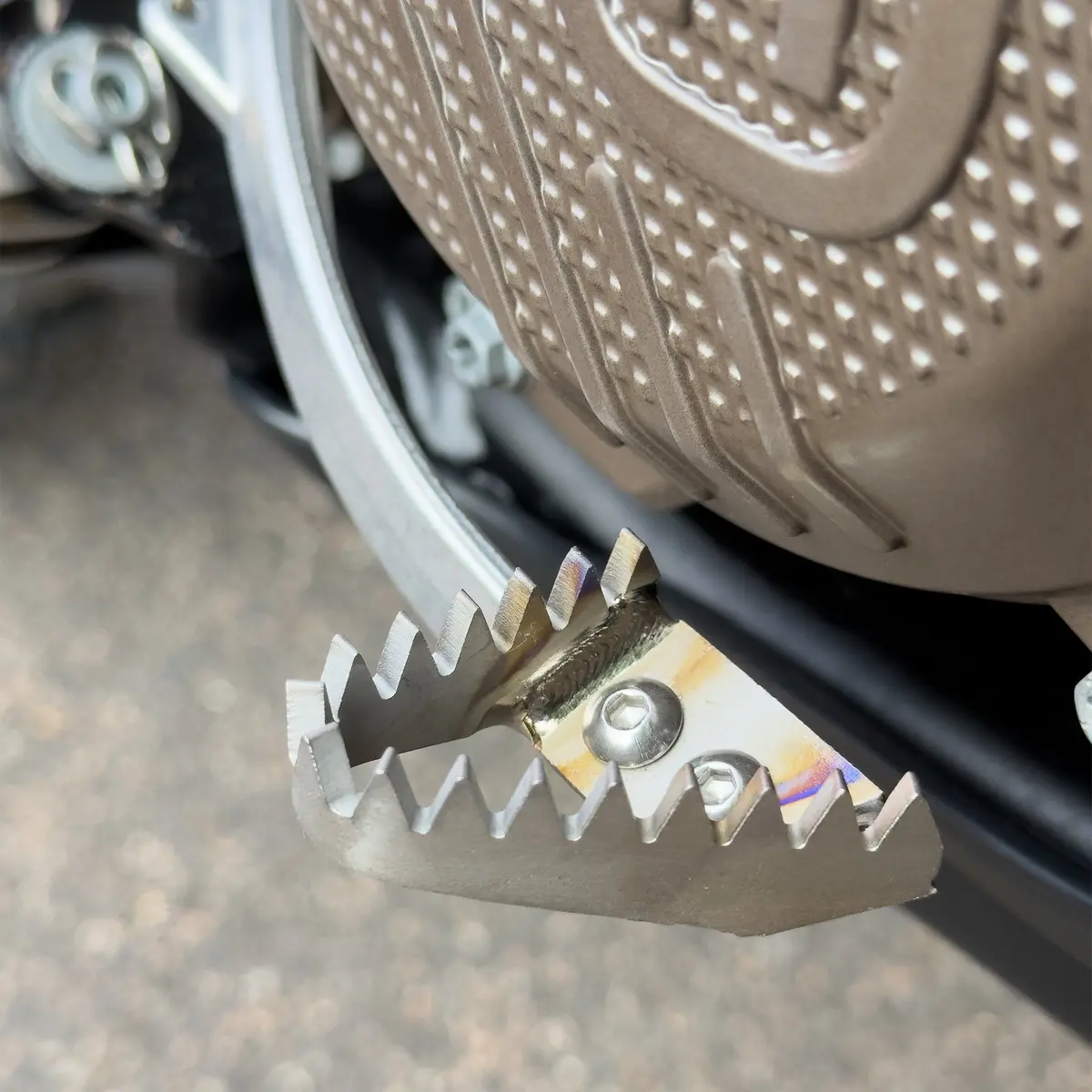 Titanium Brake Pedal Tip 1