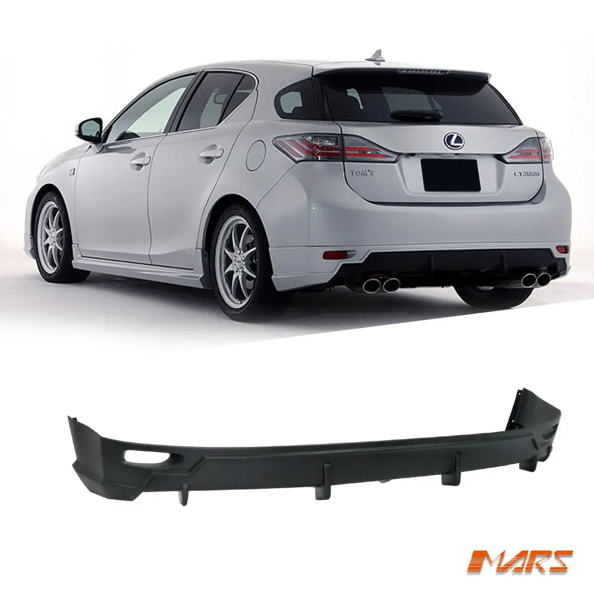 Tom's Style Rear Bumper Bar Diffuser Spoiler Bodykit For Lexus Ct200h 2011-2014 1