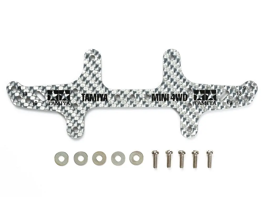 Tamiya 95262 Jr Multi Roller Setting Stay - Hg Carbon Rr Fine Silver (3Mm) 1
