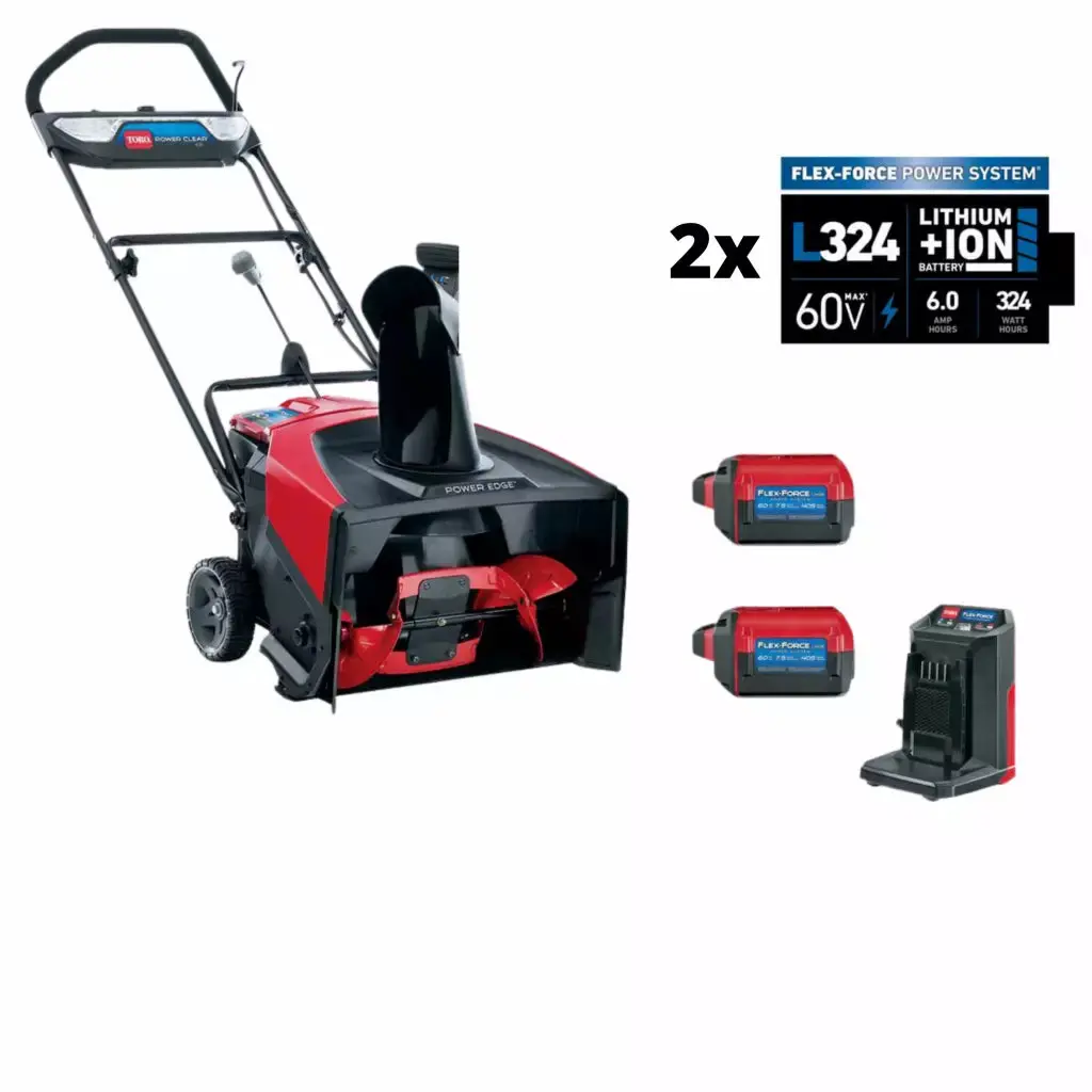 Toro® Power Clear® E21 60V  Battery Snow Blower 39901T Plus 2 -6.0Ah Batteries And Charger 1