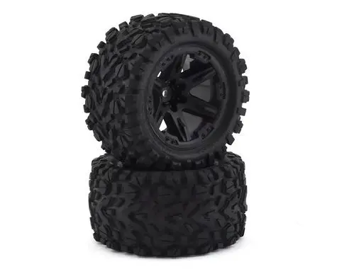 Traxxas 6773 Talon Ext 2.8" Pre-Mounted Tires W/Rxt Wheels (2) (Black) 1