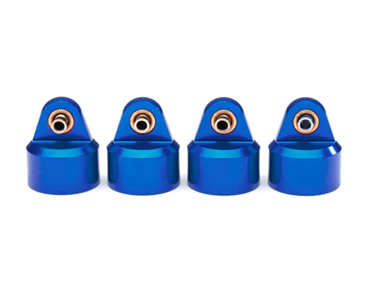 Traxxas 8964X Shock Caps, Aluminum (Blue-Anodized), Gt-Maxx® Shocks (4) 0 1