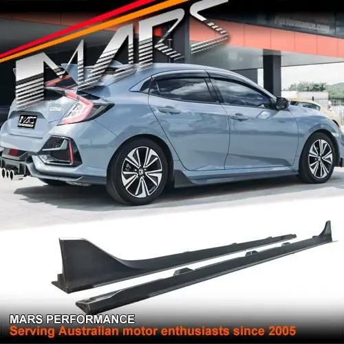 Type R Style Lower Side Skirt Bodykits For Honda Civic Fc Sedan & Hatch 2016-2021 1