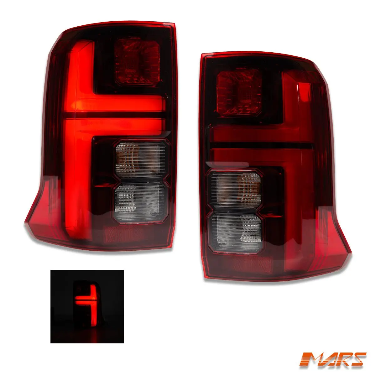 Smoked Red Update Led Tail Lights For Mitsubishi Triton Mv 2023-2025 1