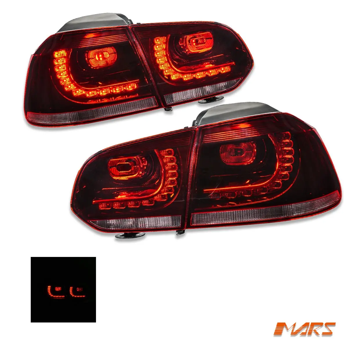 Update Led Tail Lights For Volkswagen Vw Golf Vi 6 Hatch 2008-2013 & R20 Gti 1