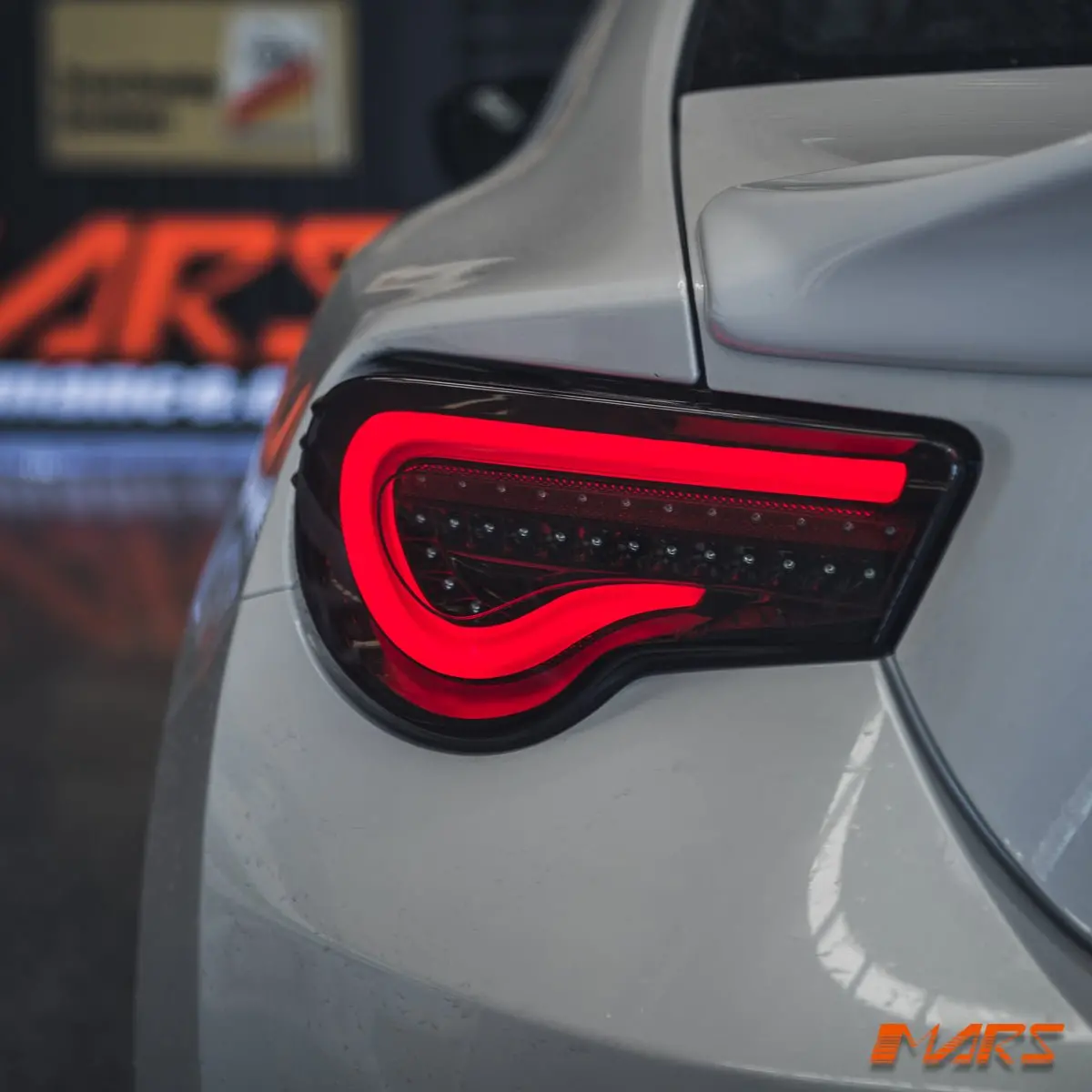 Valenti Smoked Full Led 3D White Stripe Bar Tail Lights With Sequential Indicators For Toyota 86 Zn6 Gt Gts & Subaru Brz Zc6 1