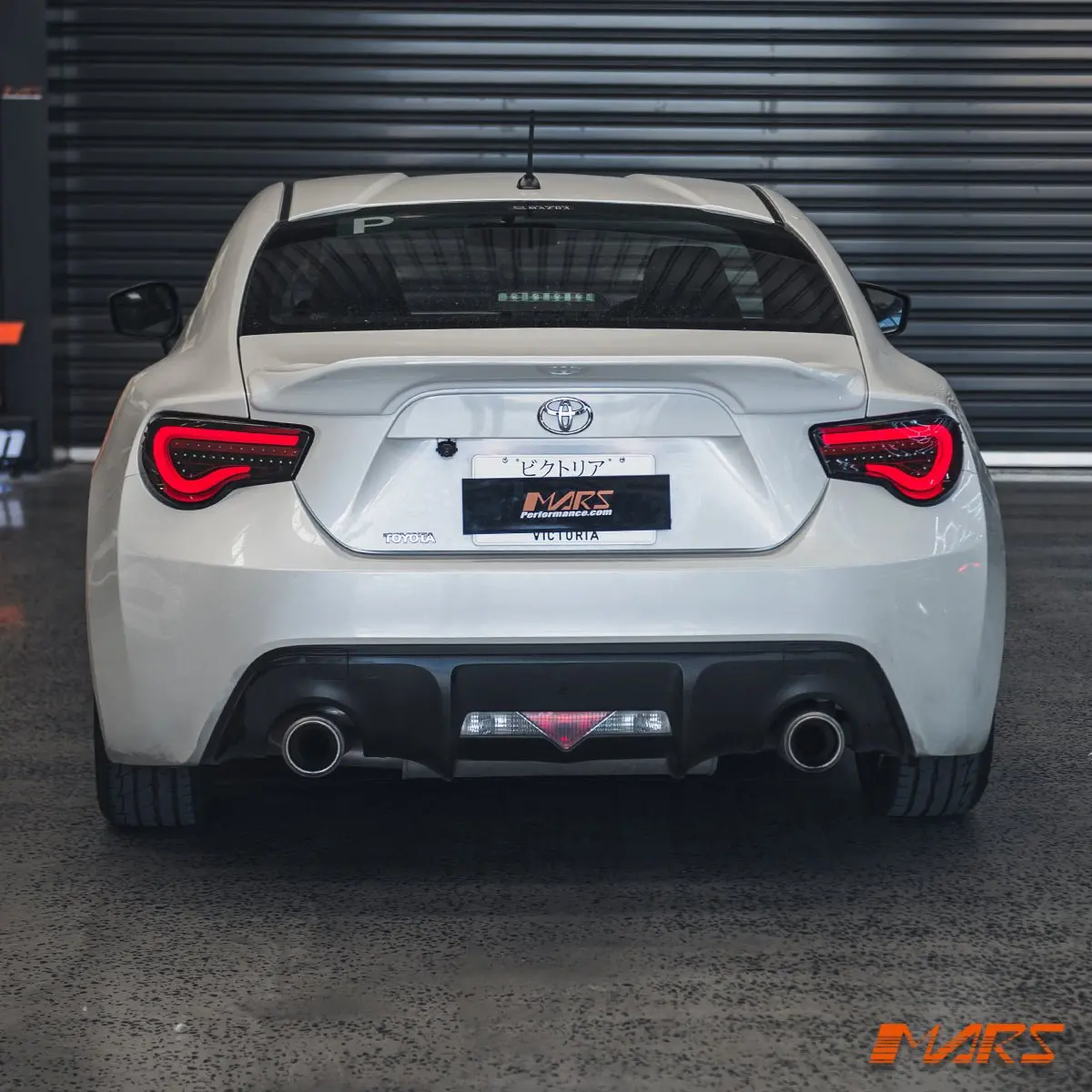 Valenti Smoked Full Led 3D White Stripe Bar Tail Lights With Sequential Indicators For Toyota 86 Zn6 Gt Gts & Subaru Brz Zc6 2