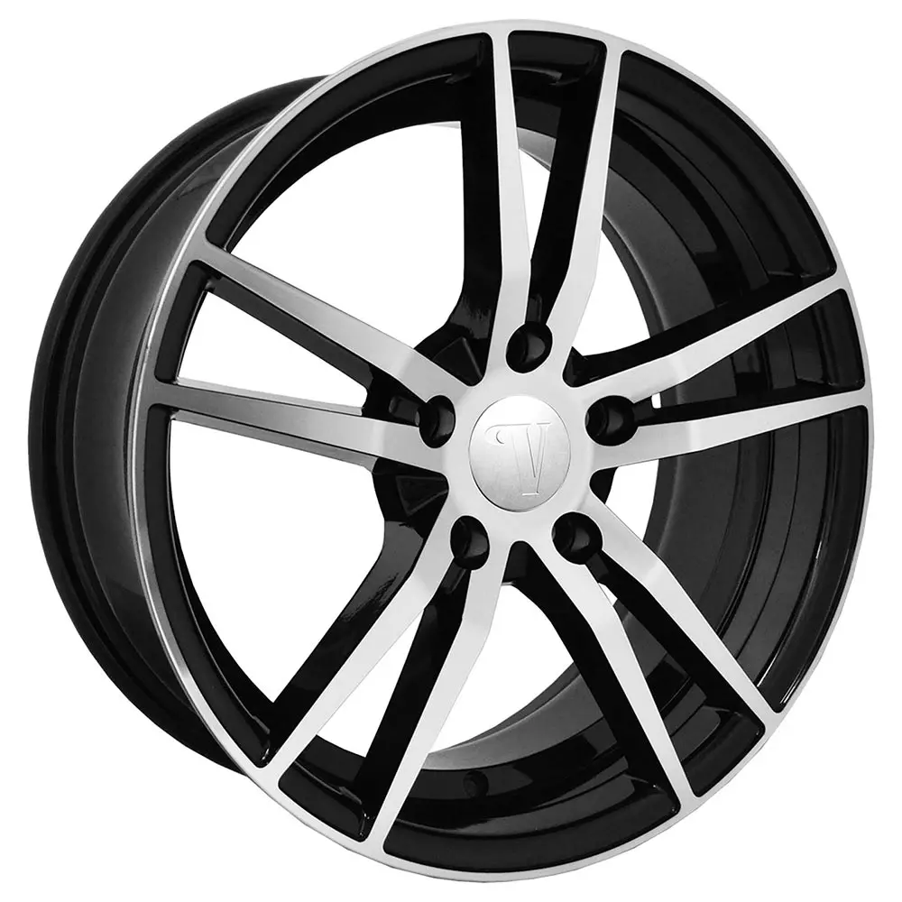 22" Velocity Vw20 Wheels Black Machine 1