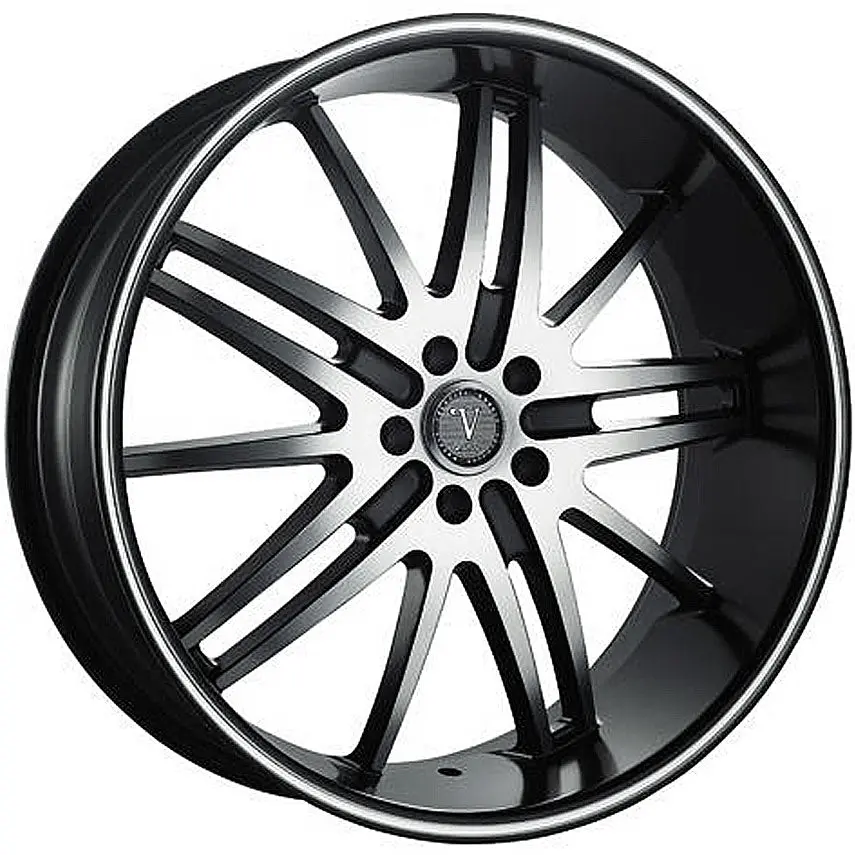 18" Velocity Vw910 Wheels Black Machine 1