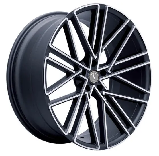 20" Velocity Vw28 Wheels Black Machined 1