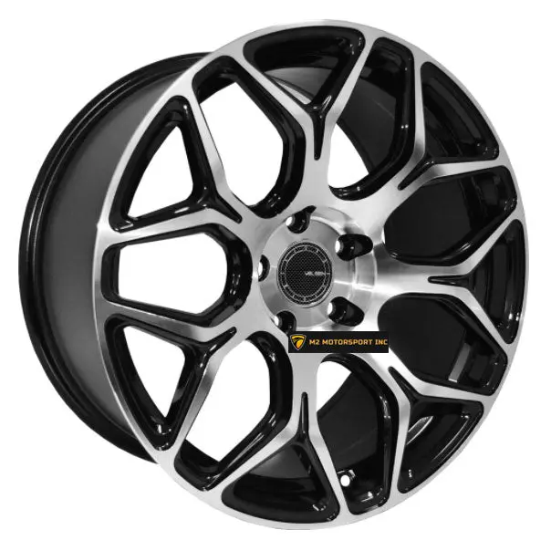 20" Velsen V465 Wheels Black Machined 1