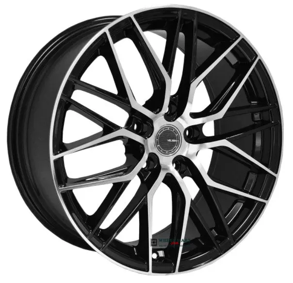 18" Velsen V555 Wheels Black Machined 1