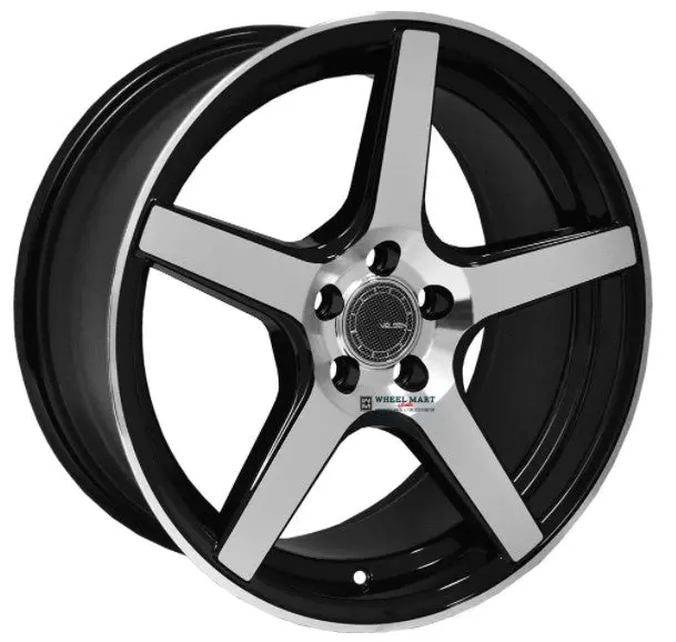 17" Velsen V503 Wheels Black Machined 1