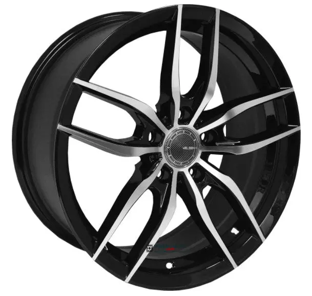 18" Velsen V533 Wheels Black Machined 1