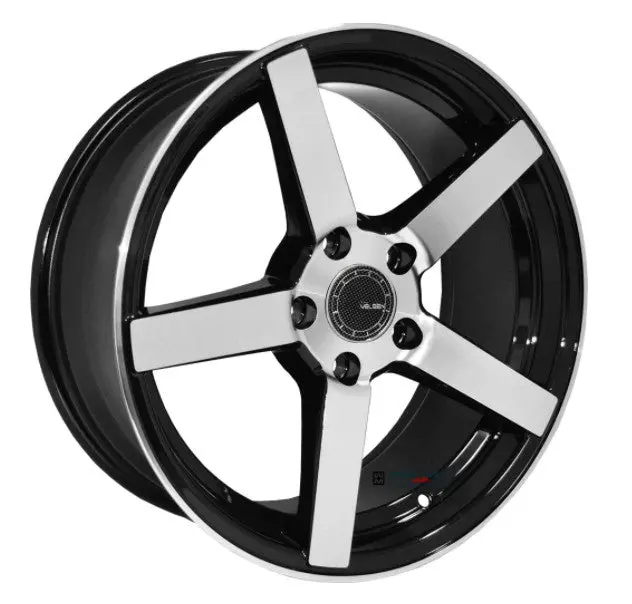17" Velsen V463 Wheels Black Machined 1