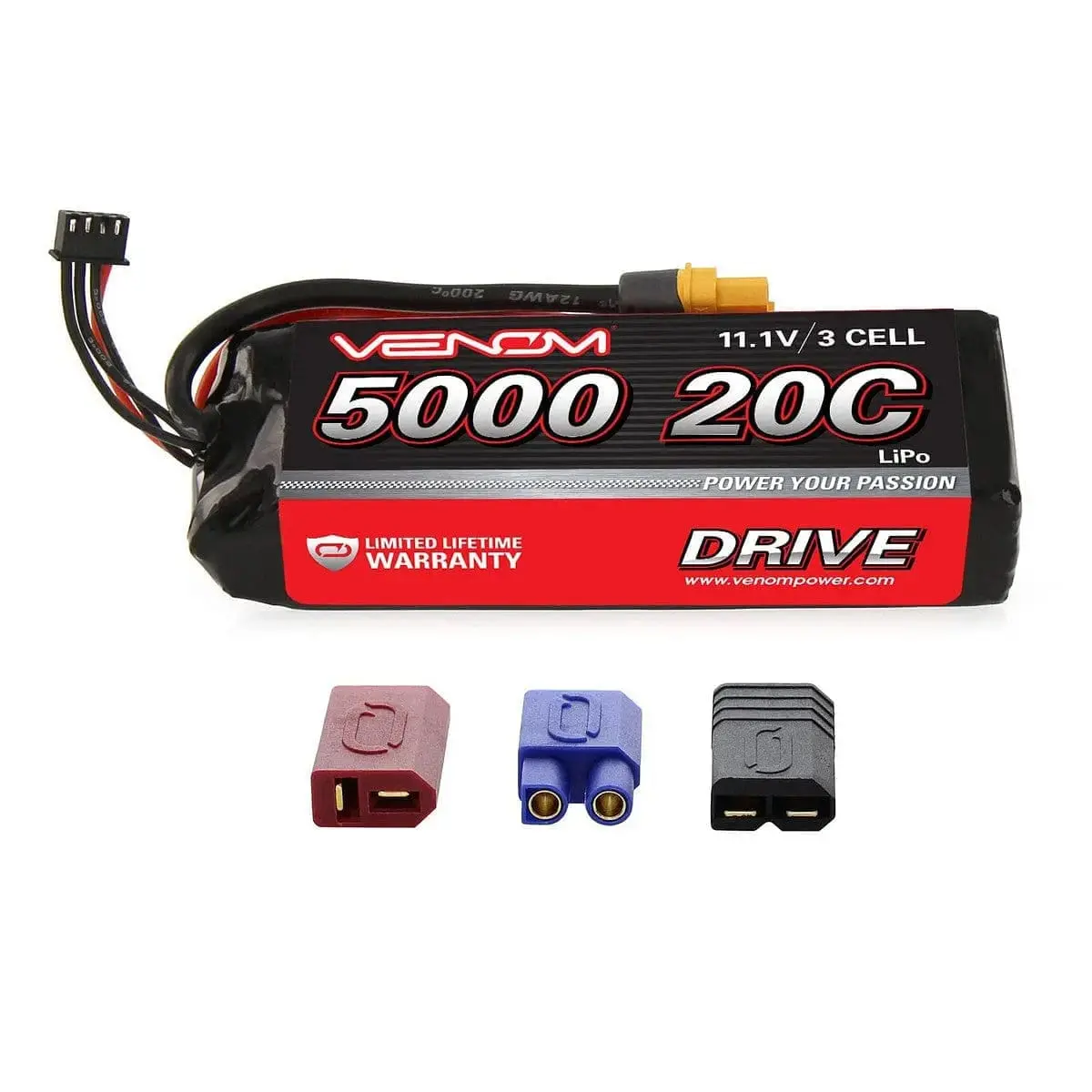 Venom 1582 Lipo 3S 11.1V 5000Mah 20C Uni Plug System 1