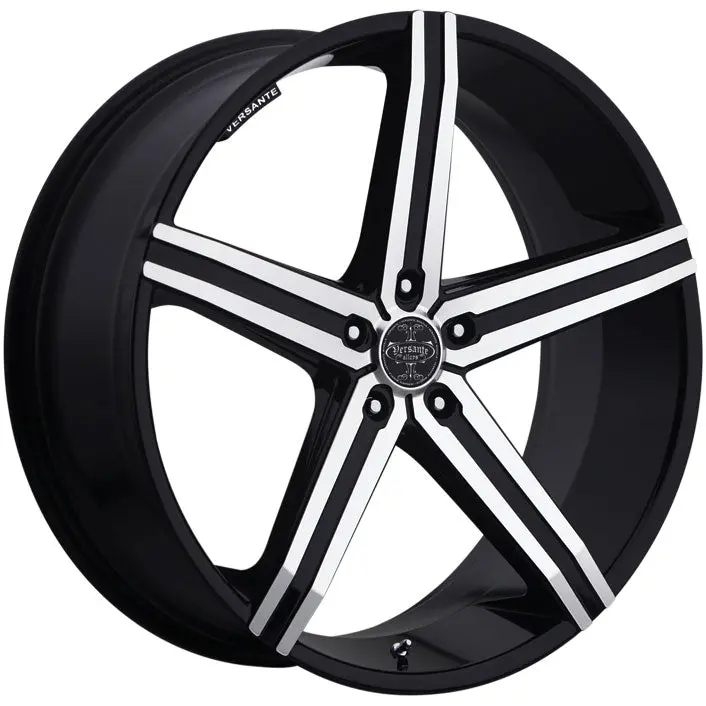 22" Versante Ve228 Wheels Black Machine 1