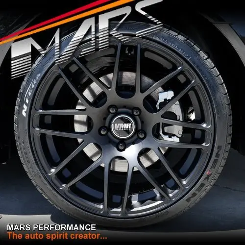 Vmr V718 19X8.5 Inch Matt Black Concave Alloy Wheels Rims 5X112 1