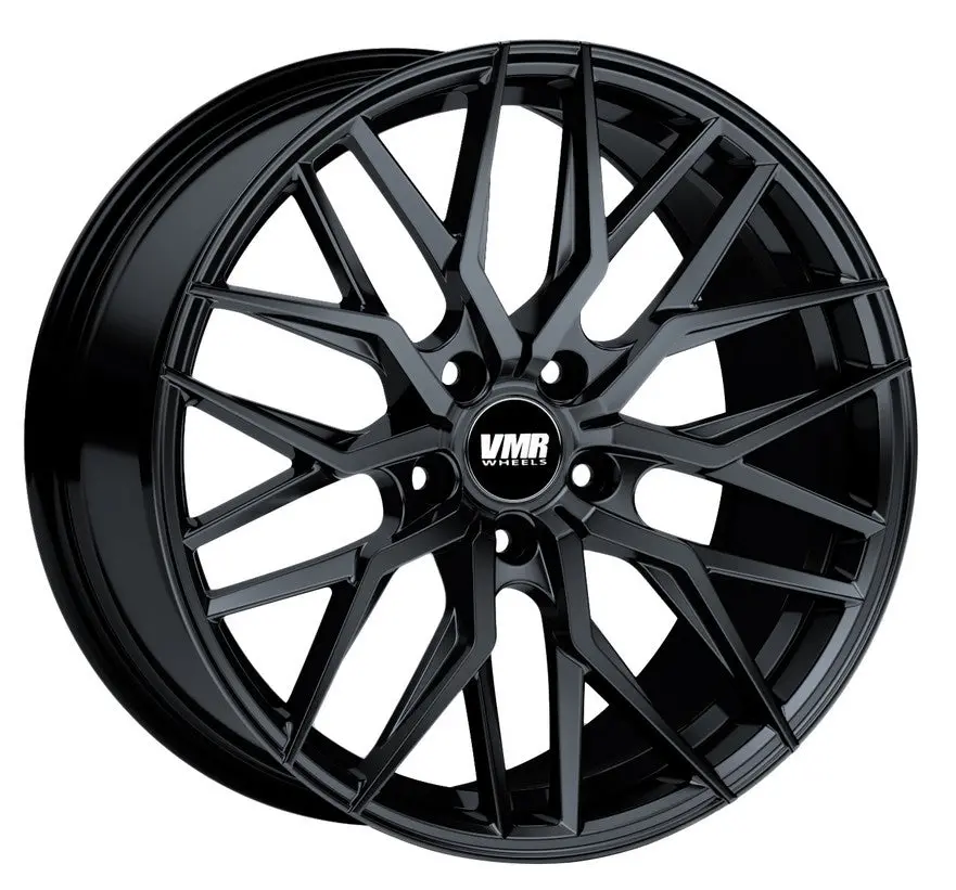 19" Vmr V802 Wheels Crystal Black Buff 1