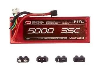 Venom 15027 Lipo 4S 14.8V 5000Mah 35C Hard Univ Plug System 1