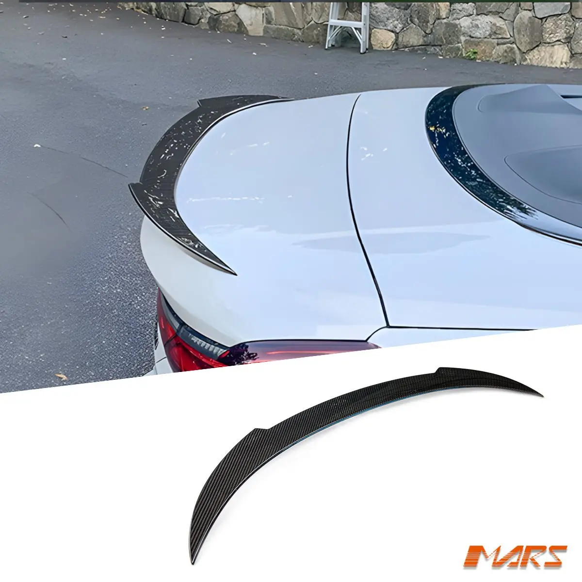 Vst Style Carbon Fibre Rear Trunk Lip Spoiler Wing Bodykit For Bmw 8 Series G14 Convertible & M8 F91 1