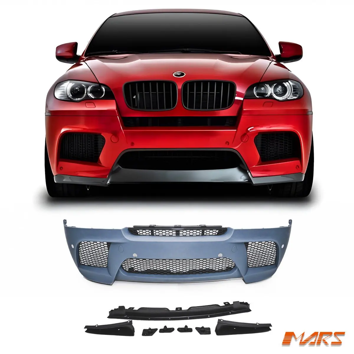 X6m Style Front Bumper Bar Bodykit For Bmw E71 X6 30I 35I 35D 40D 50I 2008-2014 1