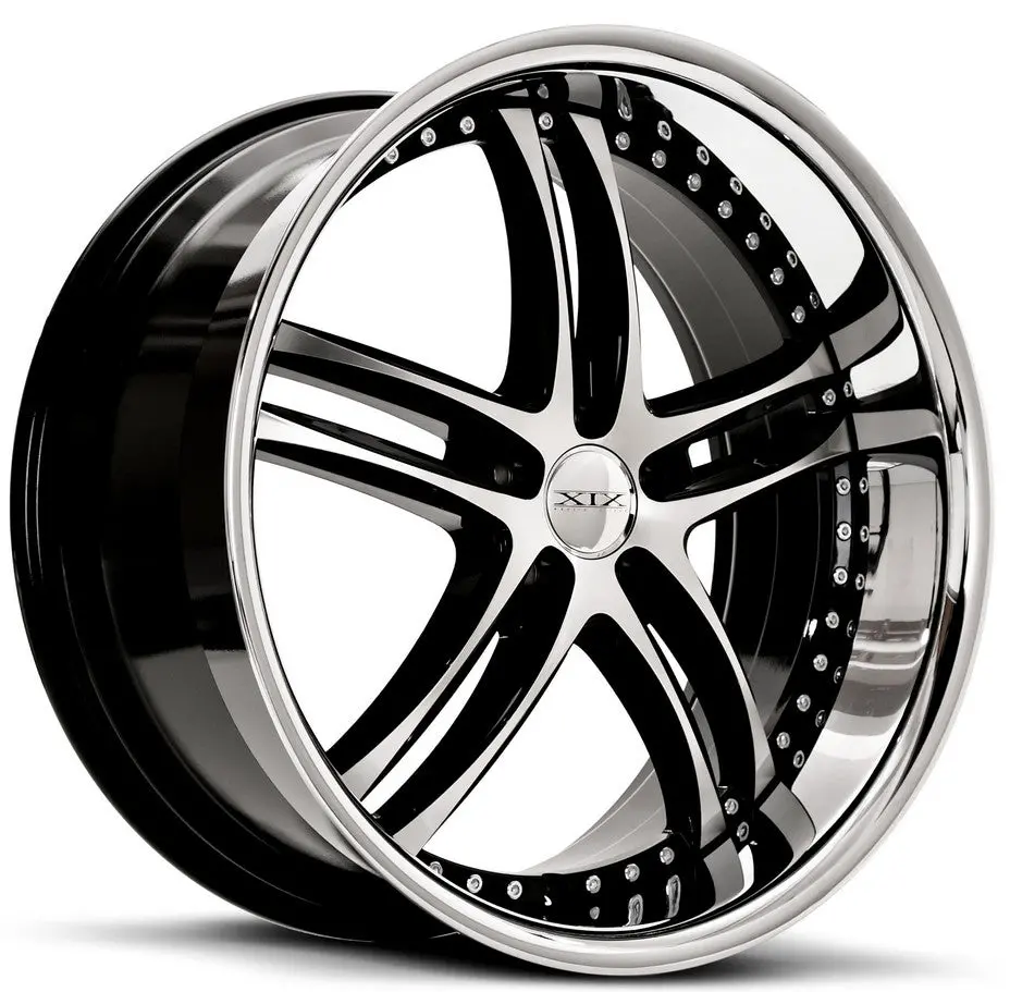 19" Xix X15 Wheels Gloss Black Machined / Polished Lip 1