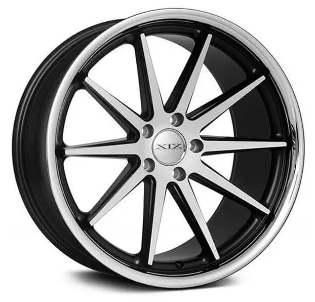 20" Xix X31 Wheels Matte Black Machined With Stainless Steel Lip 1