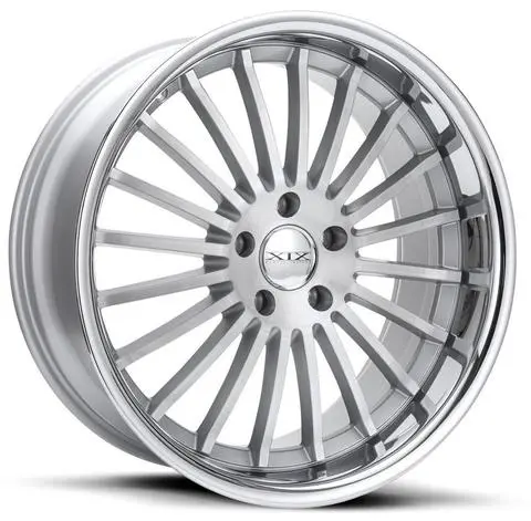 22" Xix X59 Wheels Silver Brushed Stainless Steel Lip 1