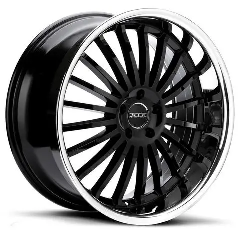 22" Xix X59 Wheels Gloss Black Stainless Steel Lip 1