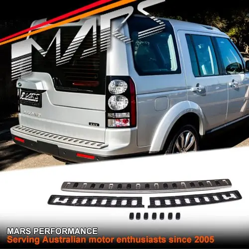 Xxv Style Stainless Rear Bumper Bar Protection Tread Plate Step For Land Rover L319 Discovery 3 & 4 1