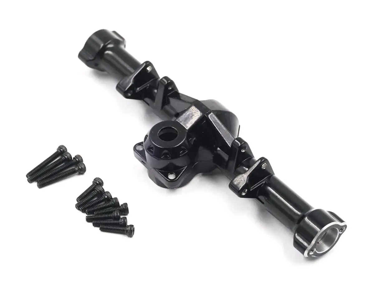 Yeah Racing Axsc-066 Scx24 Aluminum Rear Axle Housing (Black) 1