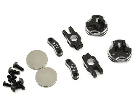 Yeah Racing Ya-0531Bk Aluminum Cnc Magnetic Invisible Body Mount (Black) 1