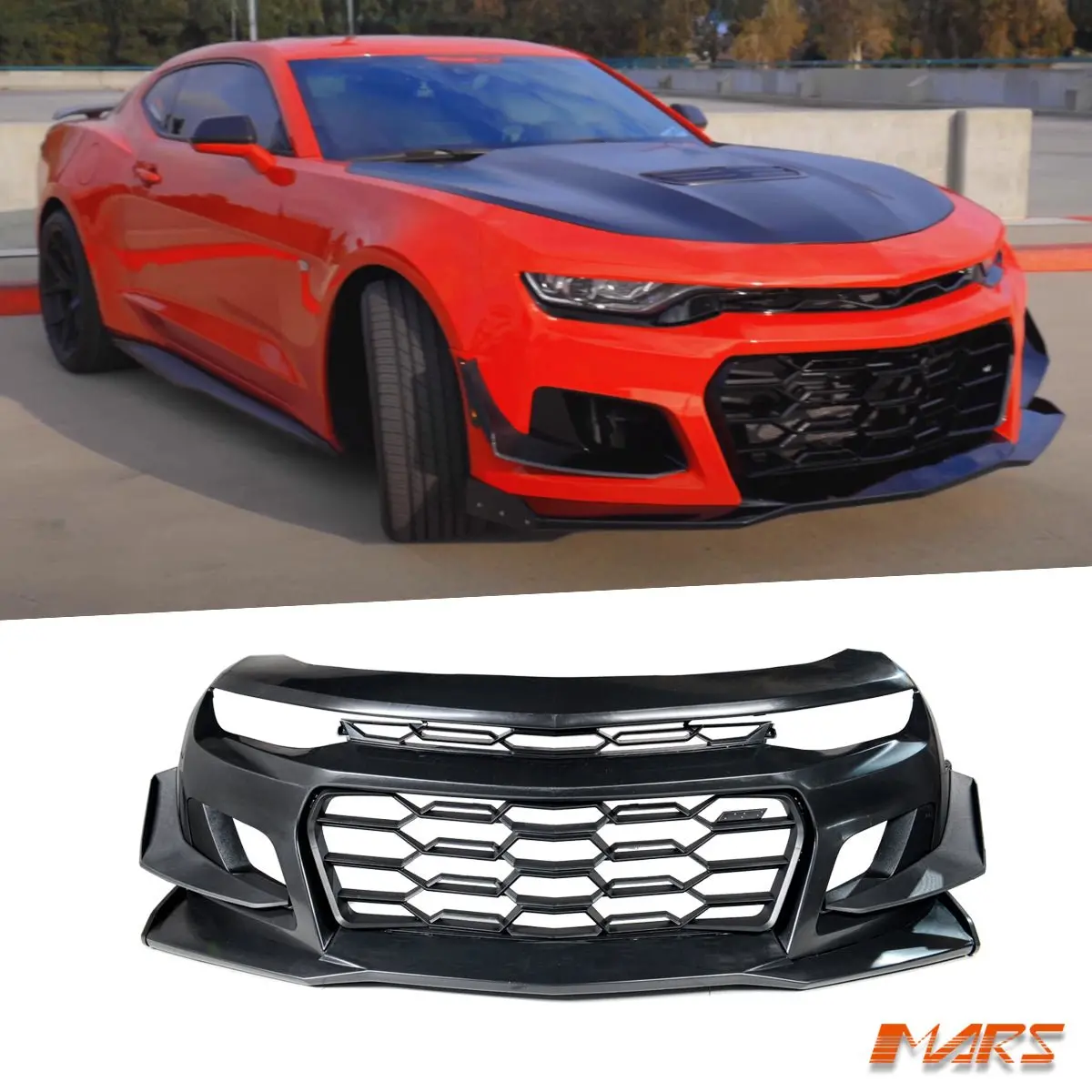 Zl1 1Le Style Front Bumper Bar Bodykit With Grille Grill For Chevrolet Camaro 2019-2022 1