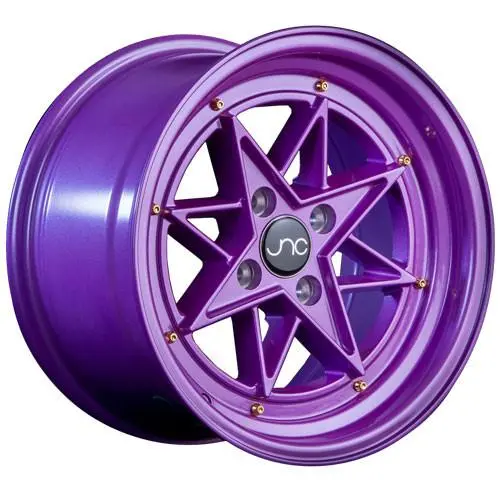 Jnc Wheels Jnc025 Candy Purple Gold Rivets 1
