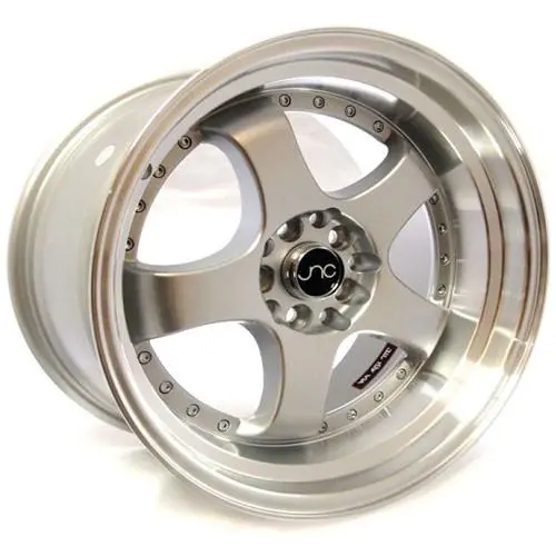 Jnc Wheels Jnc017 Silver Machined Lip 1