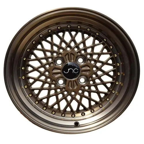 Jnc Wheels Jnc045 Machined Bronze Gold Rivets 1