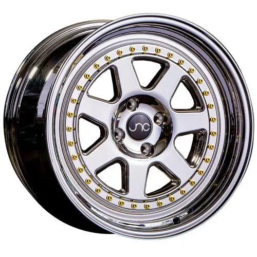 Jnc Wheels Jnc048 Platinum Gold Rivets 1
