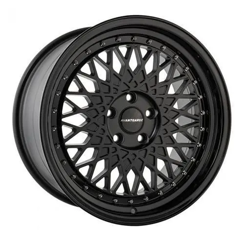 Avant Garde Wheels M220 Matte Black With Gloss Black Lip 1